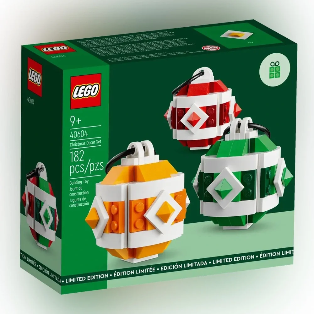 LEGO Limited Edition 2023 Christmas Decor Set 40604 (182 Pieces), NIB